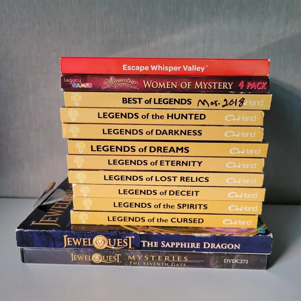 PC Hidden Object & Puzzle Game Lot (13 Games Total) Jewel Quest & Legends Series